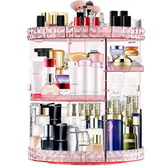 MISERWE organizador con 7 bandejas ajustables para maximizar el espacio de maquillaje