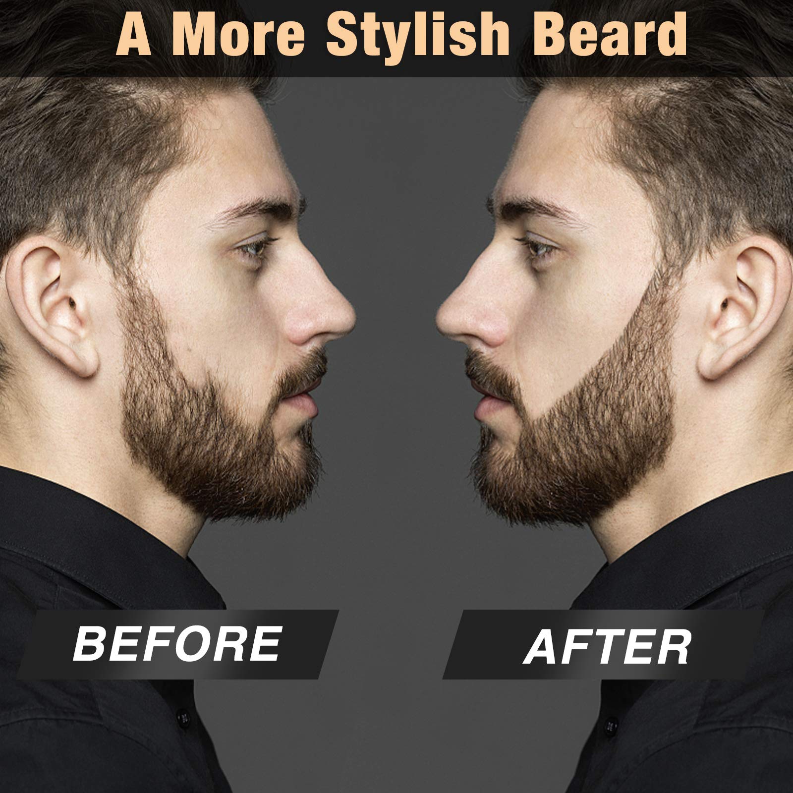MISICH Lápiz para barba con extremos para delinear contornos con precisión.