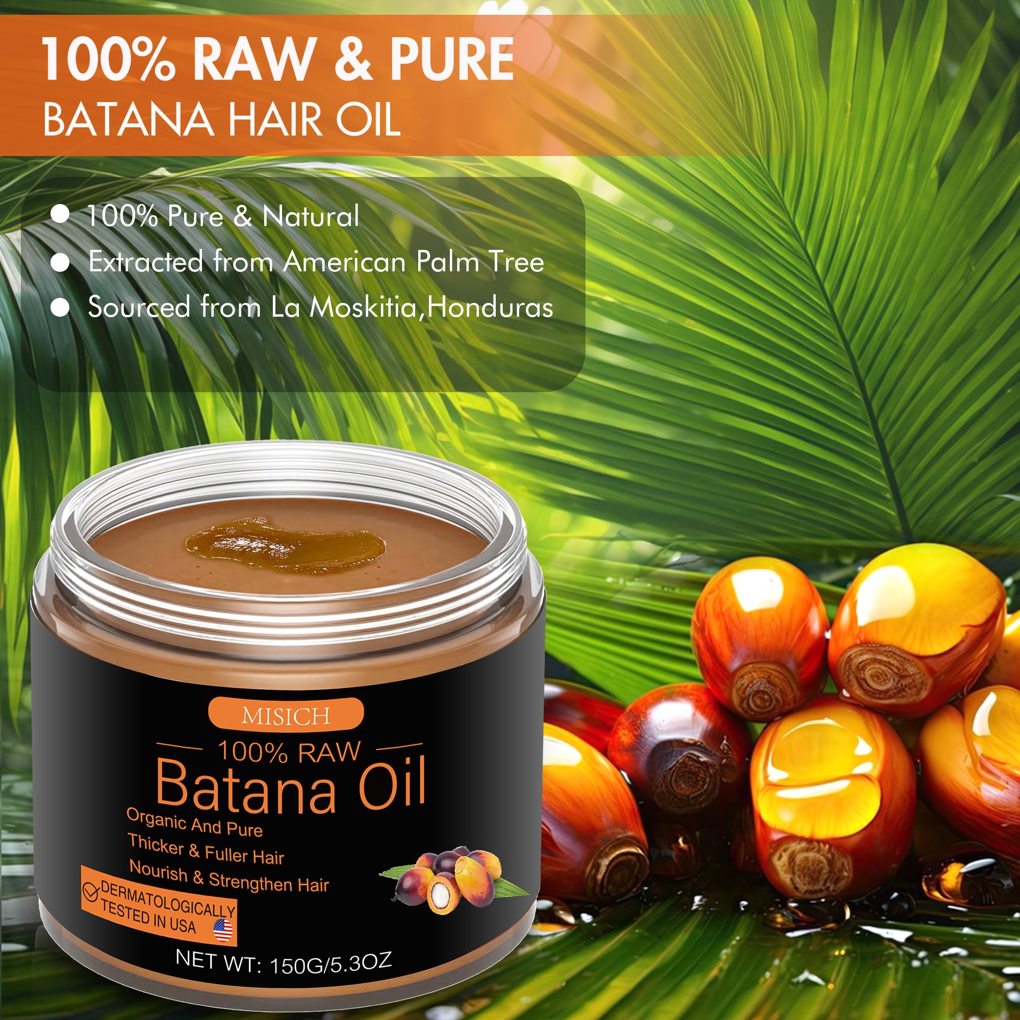 MISICH Batana pasta de aceite: aplicación suave para cabello sano