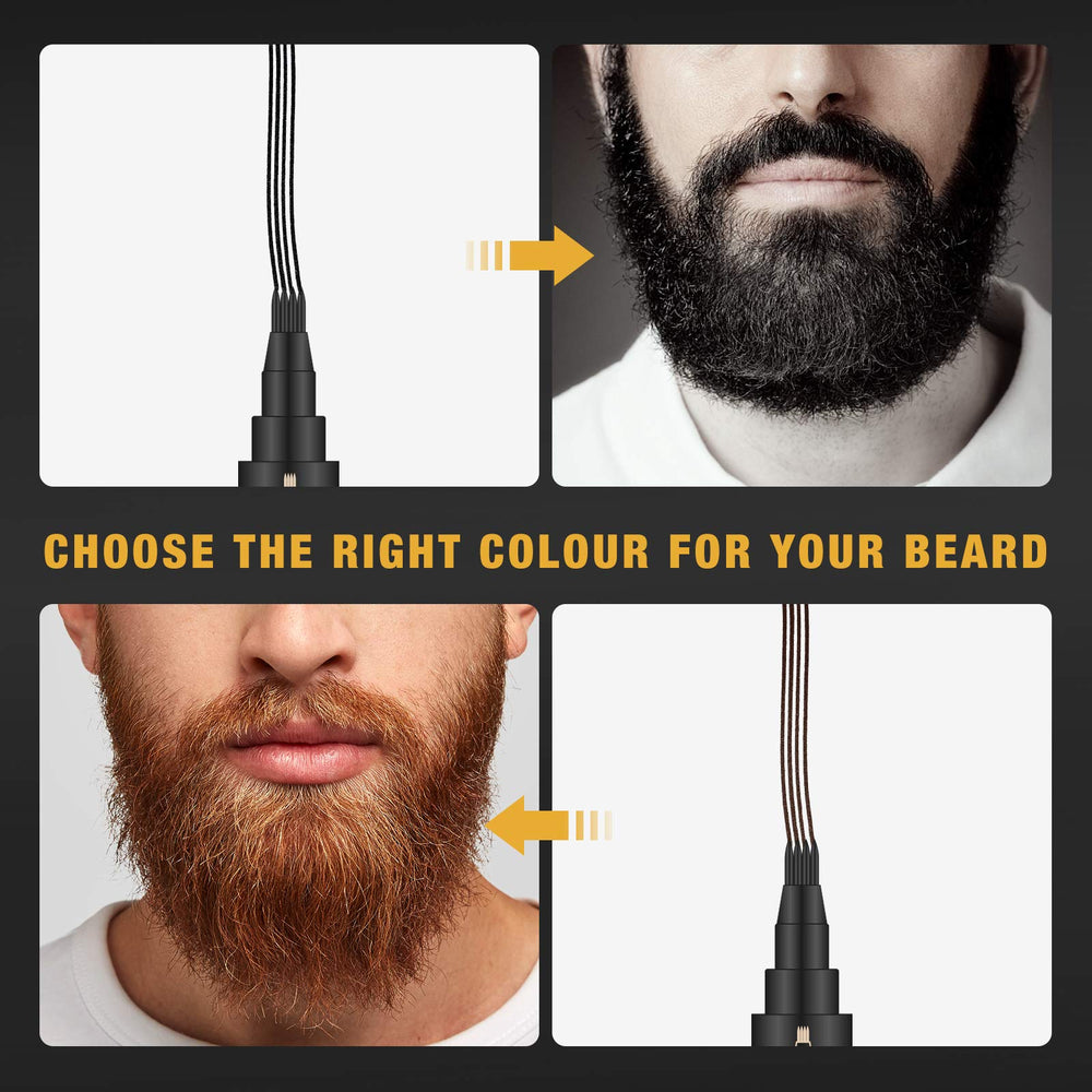 MISICH conjunto barba bigote con cepillo para acabado uniforme