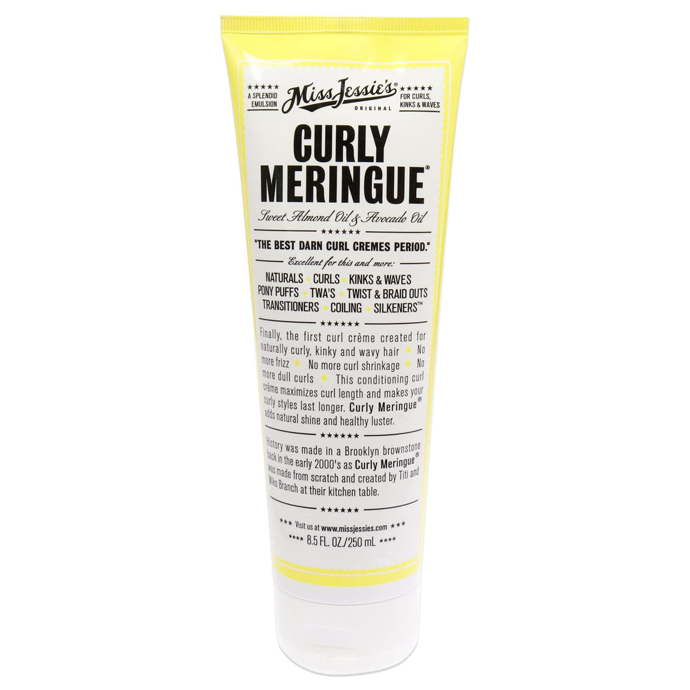 Miss Jessie's Curly Meringue crema en bote, definición suave de rizos y brillo