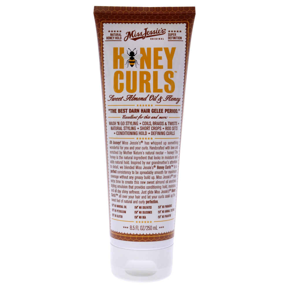 Miss Jessie's Honey Curls Emulsión, botella de 8.5 oz para rizos definidos y suaves