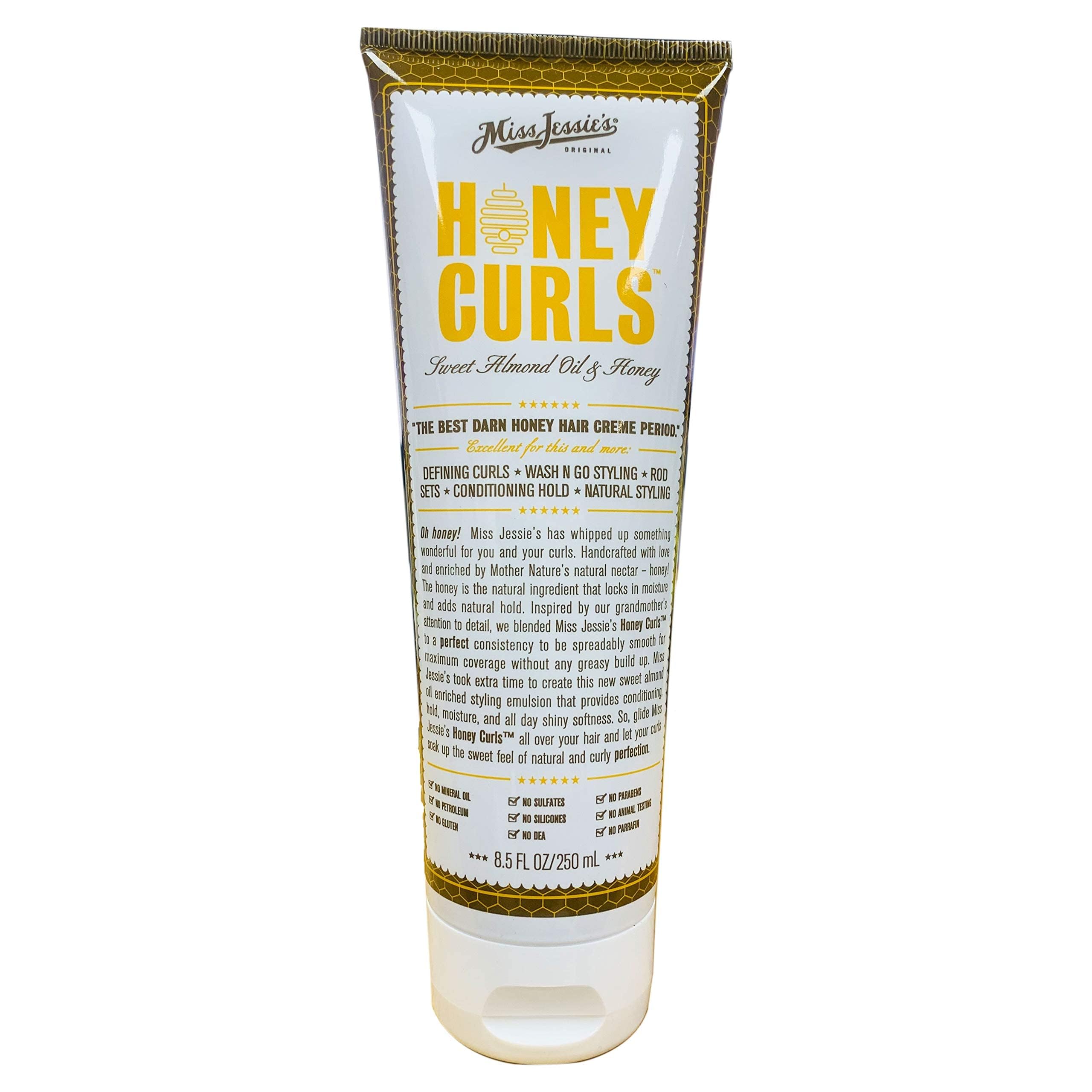 Miss Jessie's Honey Curls Emulsión, uso diario para acondicionar y definir rizos