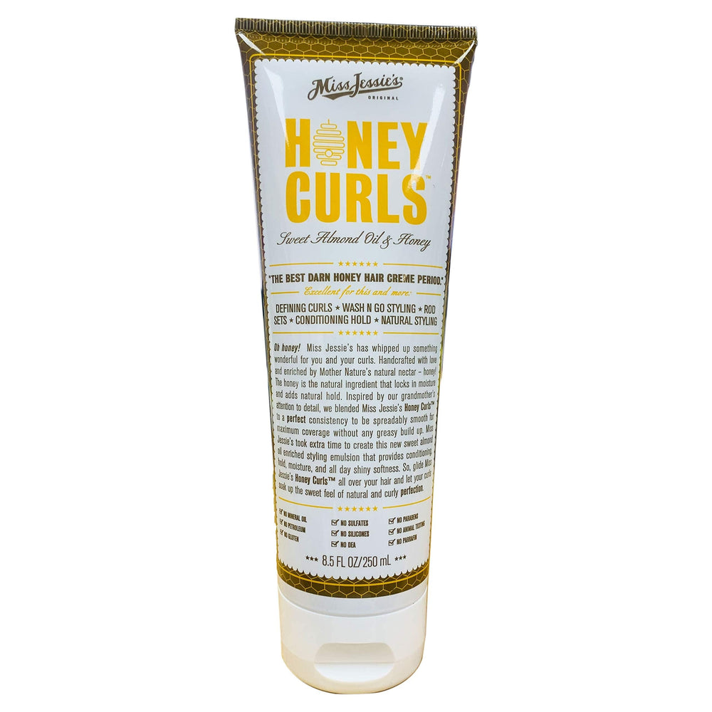 Miss Jessie's Honey Curls Emulsión, uso diario para acondicionar y definir rizos