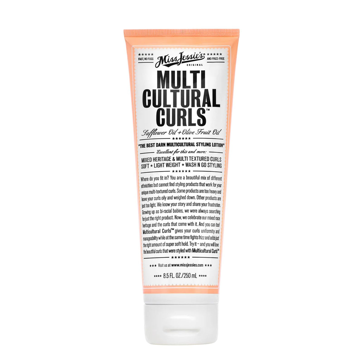 Miss Jessie's Multicultural Curls crema en botella para rizos definidos y frizz bajo