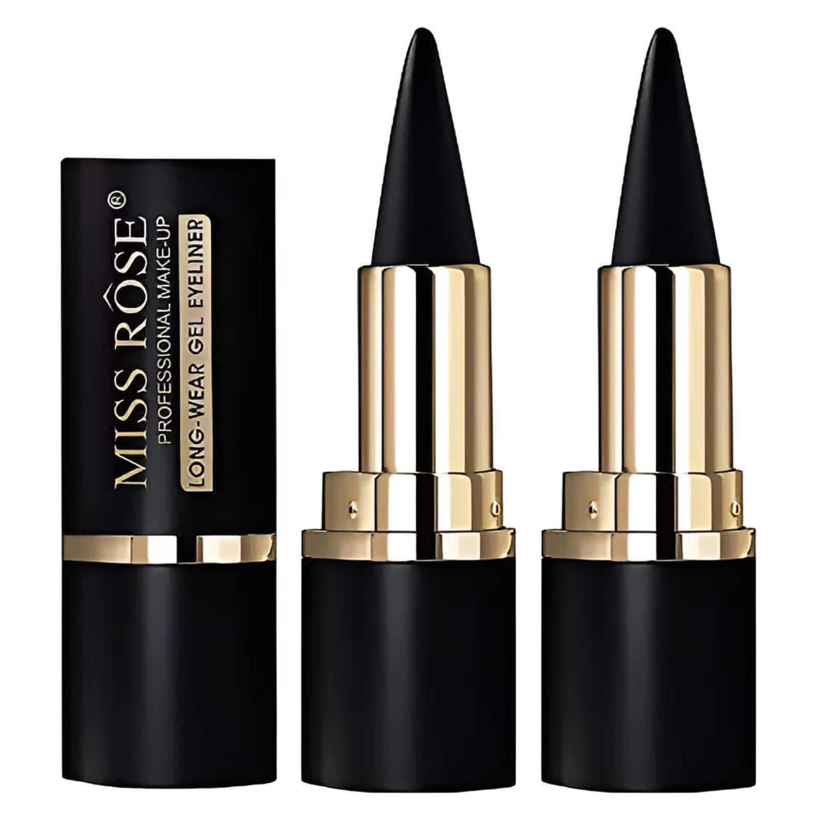 Miss Rose Gel Eyeliner: lápiz negro doble para uso diario