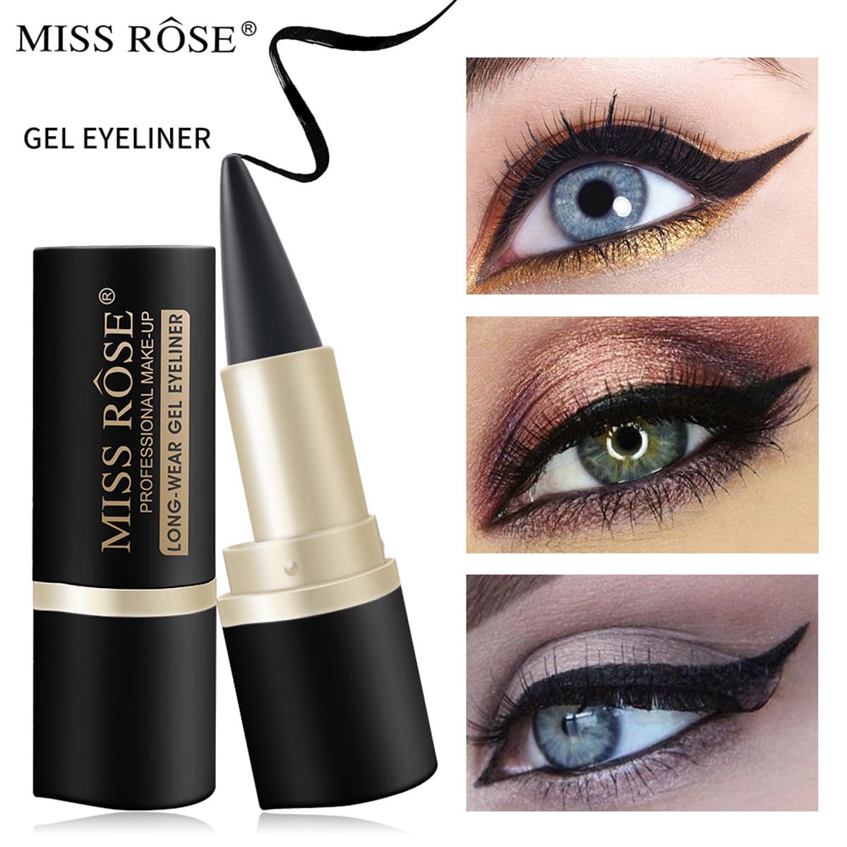 Miss Rose Gel Eyeliner: textura mate para delineados precisos
