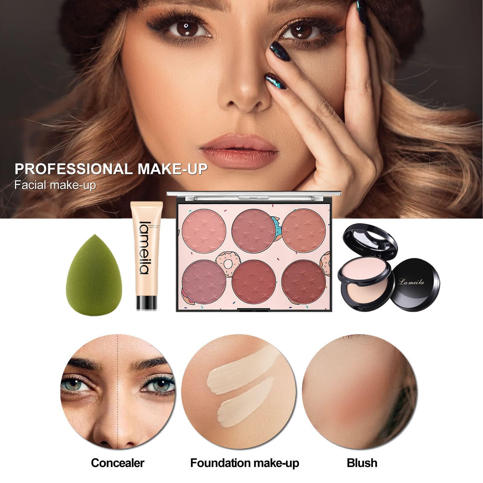 Miss Rose M All In One Kit base líquida para tono uniforme