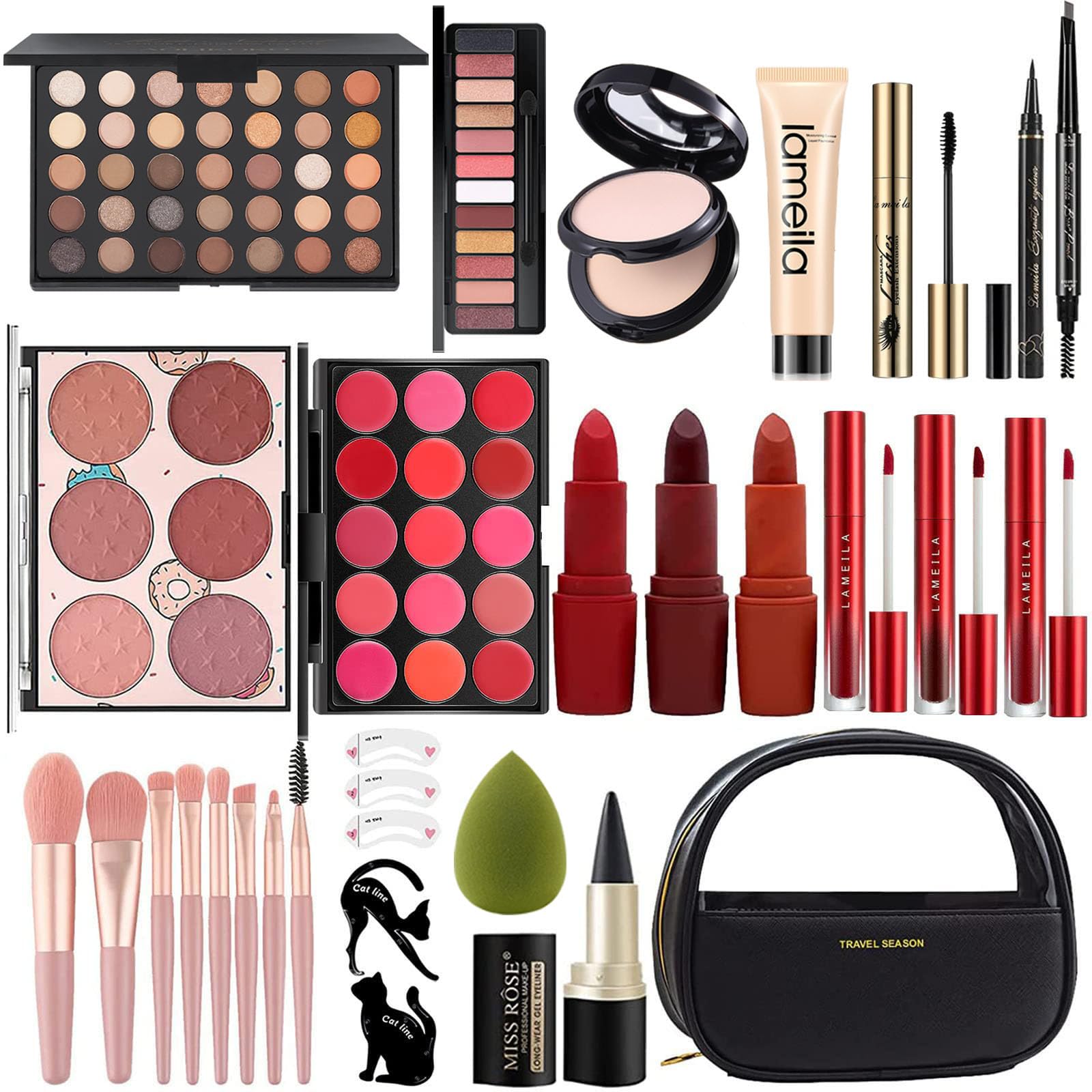 Miss Rose M All In One Kit labial para colores duraderos y fáciles de aplicar