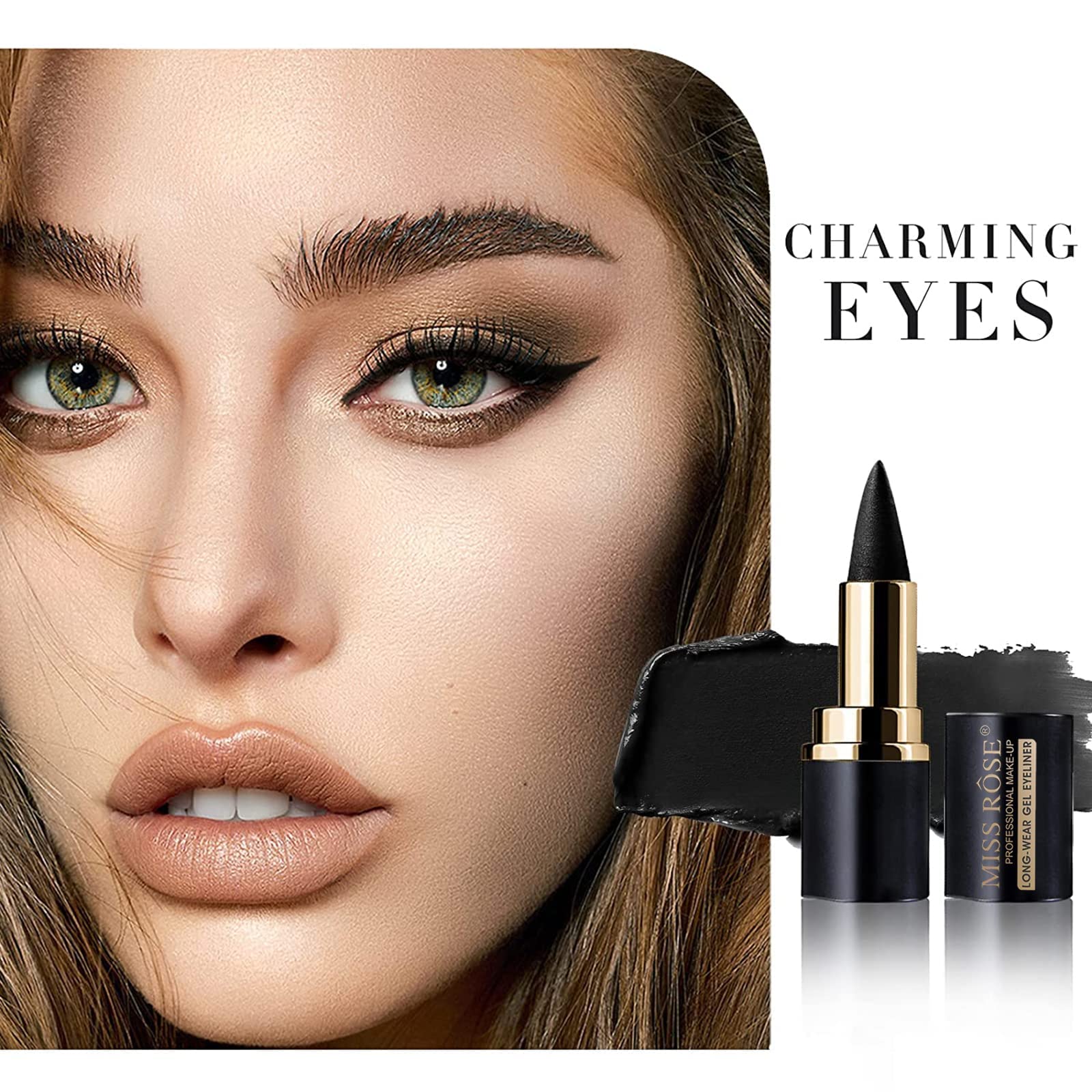 Miss Rose M Gel Eyeliner formato lápiz estilo pintalabios