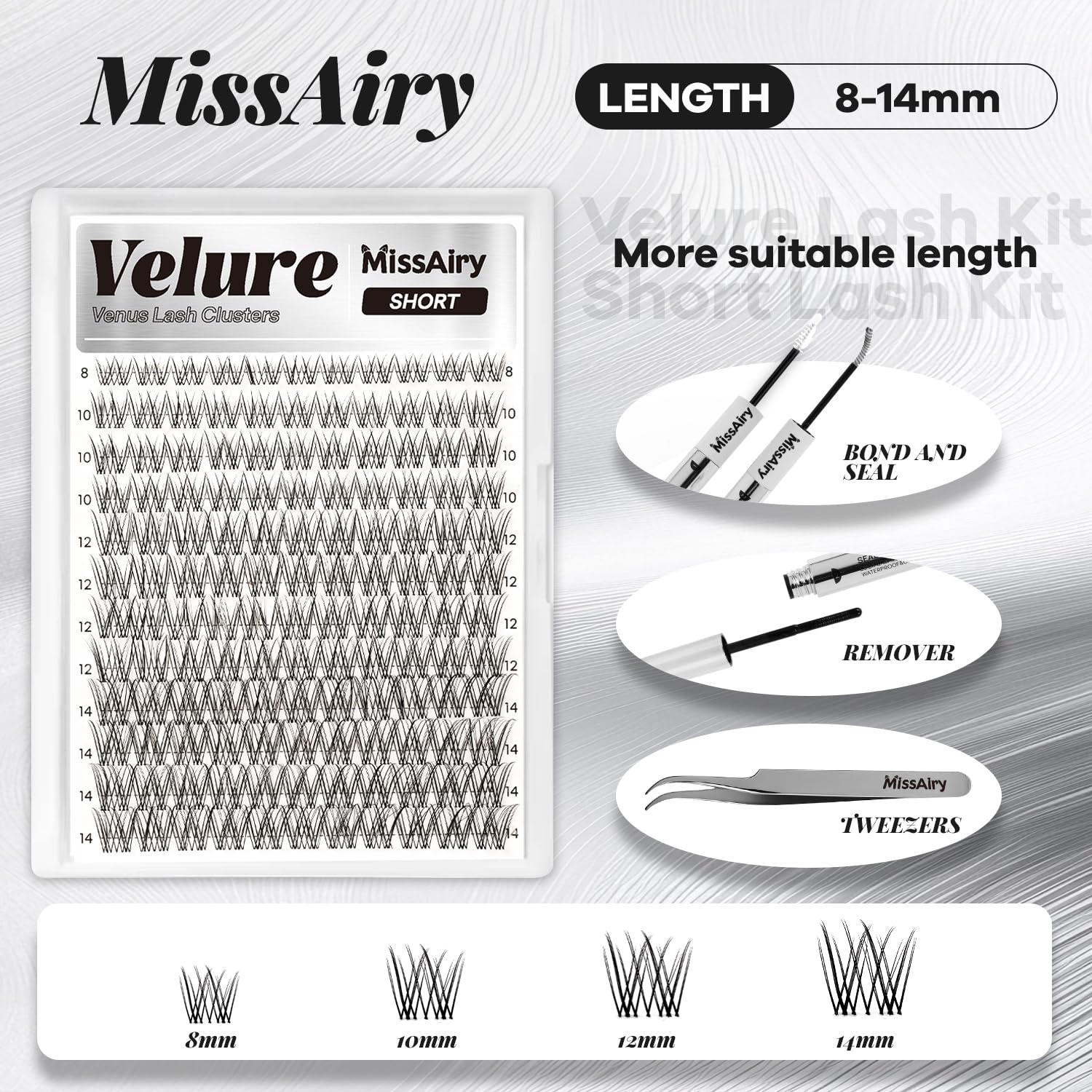 MissAiry Velure 10mm middle-inner for gradient eye mapping and fullness.