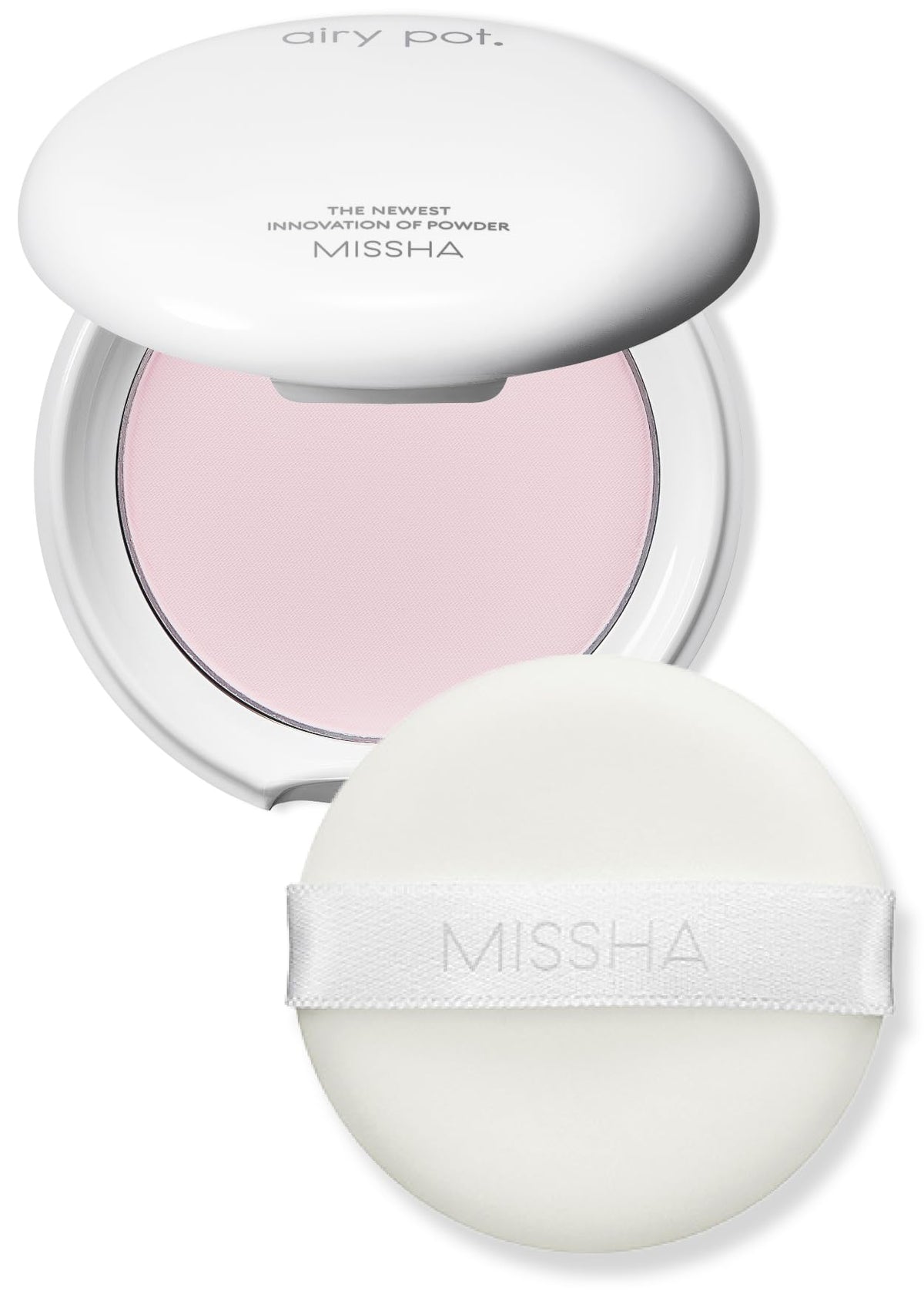 MISSHA Airy Pot polvo rosado compacto, acabado natural para piel fresca