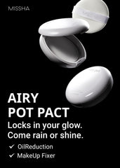 MISSHA Airy Pot textura ligera, polvo suave para un acabado natural.