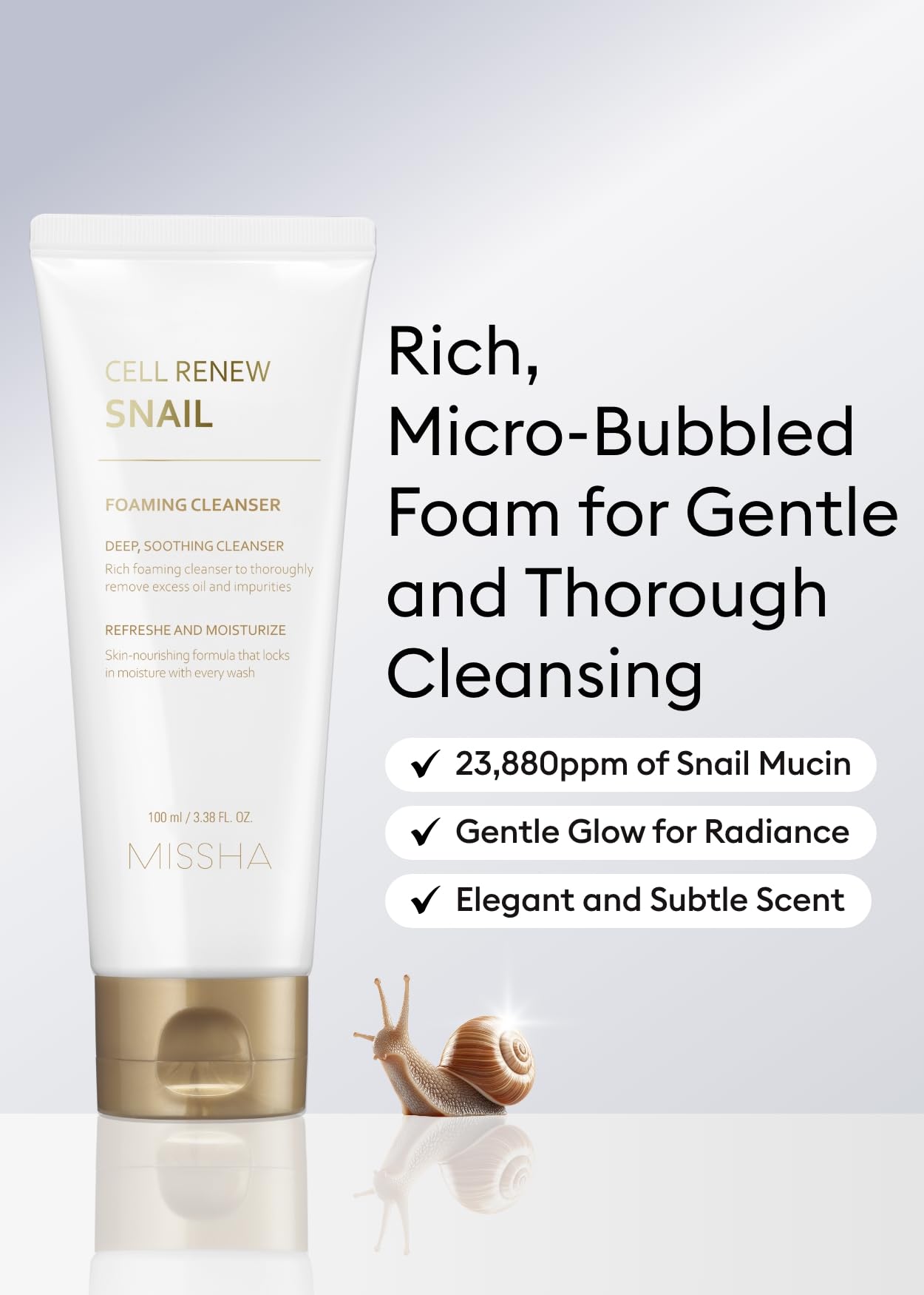 MISSHA Cell Renew espuma suave que cuida la elasticidad de la piel