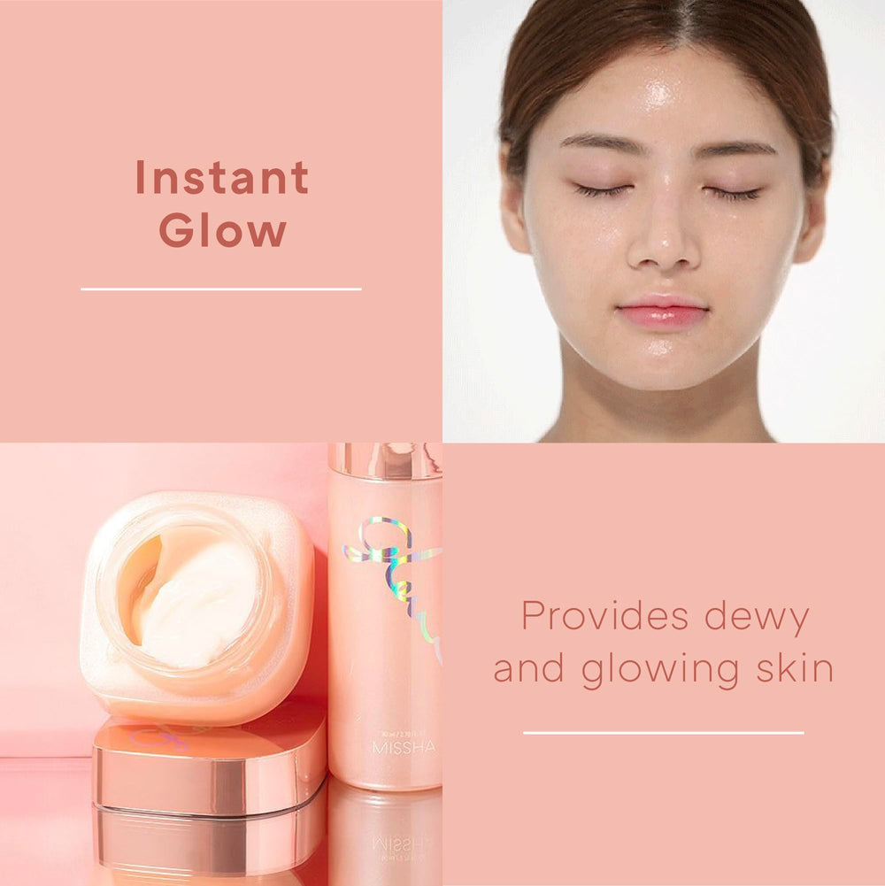 Efecto piel de vidrio visible con brillo natural duradero.