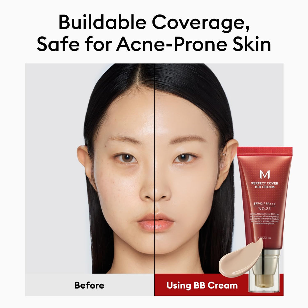 Ingredientes de cuidado en Missha BB Cream para piel sensible