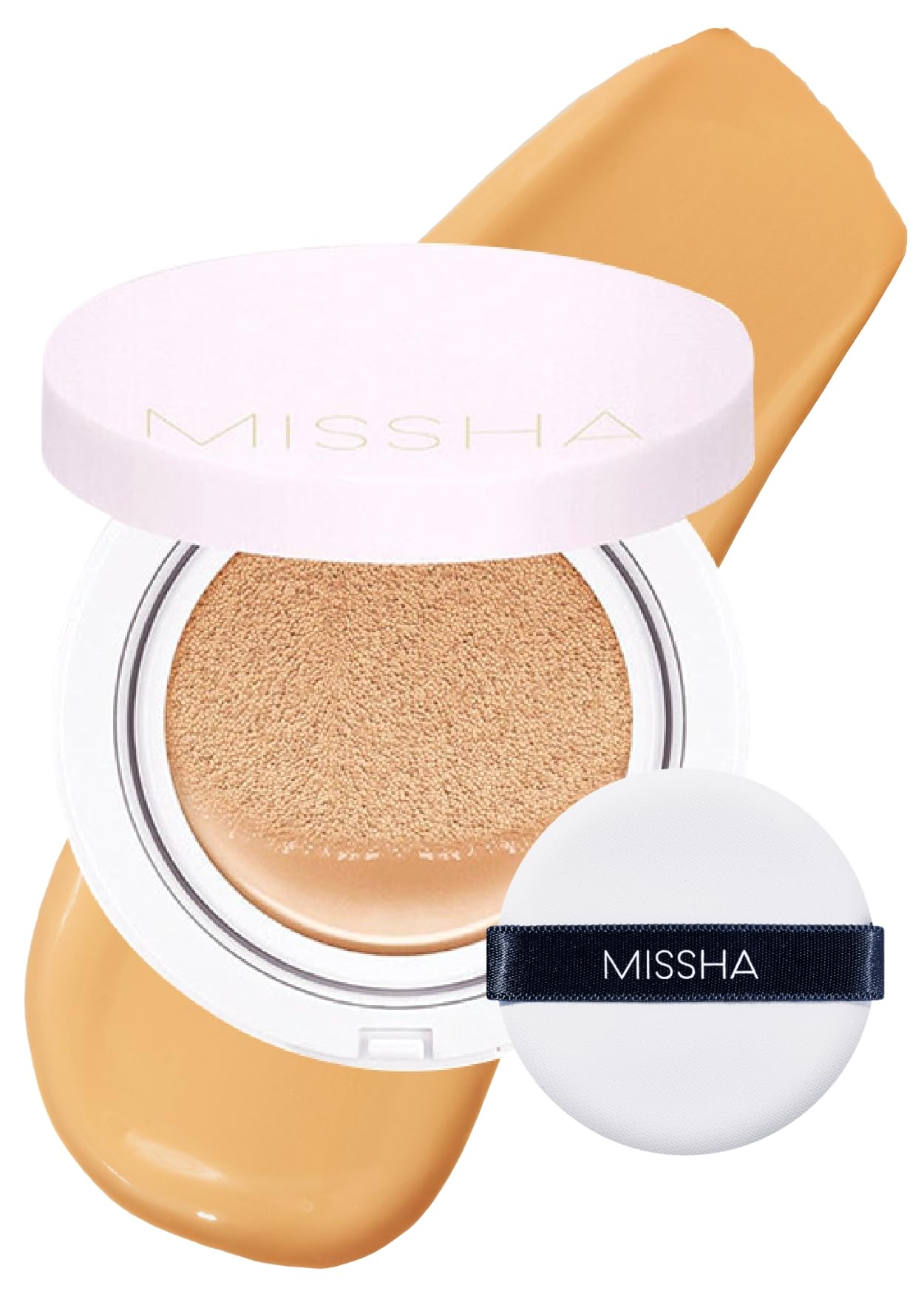 MISSHA Magic Cushion proporciona cobertura flexible para tono natural.