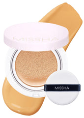MISSHA Magic Cushion proporciona cobertura flexible para tono natural.