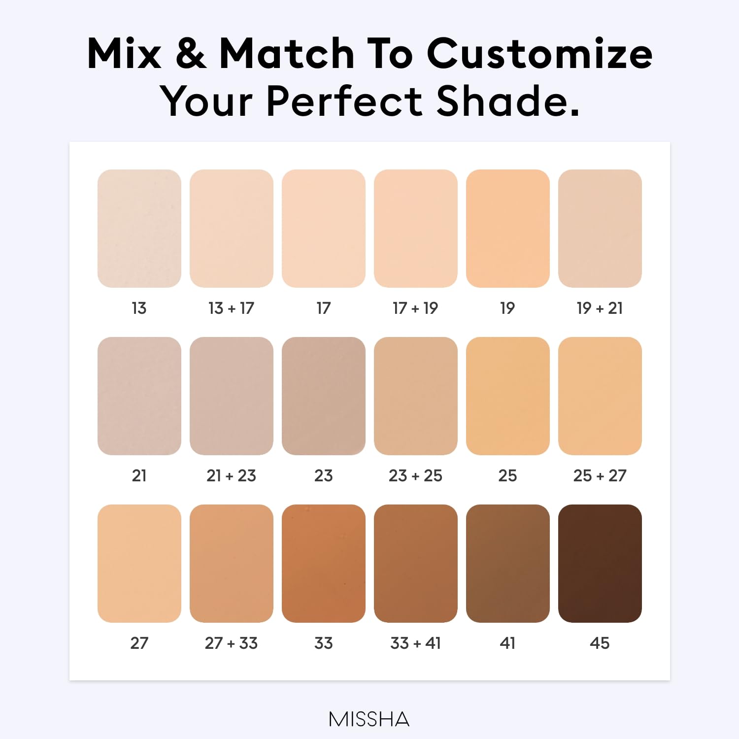 MISSHA M Perfect Cover Serum BB Cream No13, envase premium para rutina de belleza.
