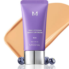MISSHA Serum BB Cream No25 en envase elegante para uso diario con acabado radiante.