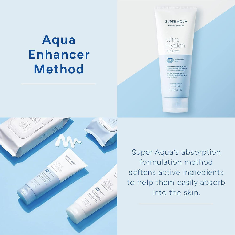 MISSHA Super Aqua Ultra Hyalron, piel fresca y hidratada después de cada lavado