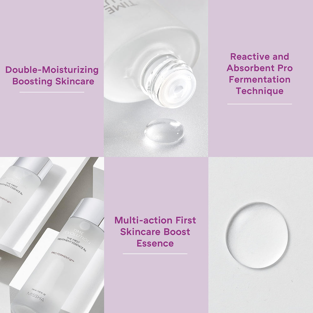 Etiqueta y empaque de MISSHA Time Revolution RX en primer plano