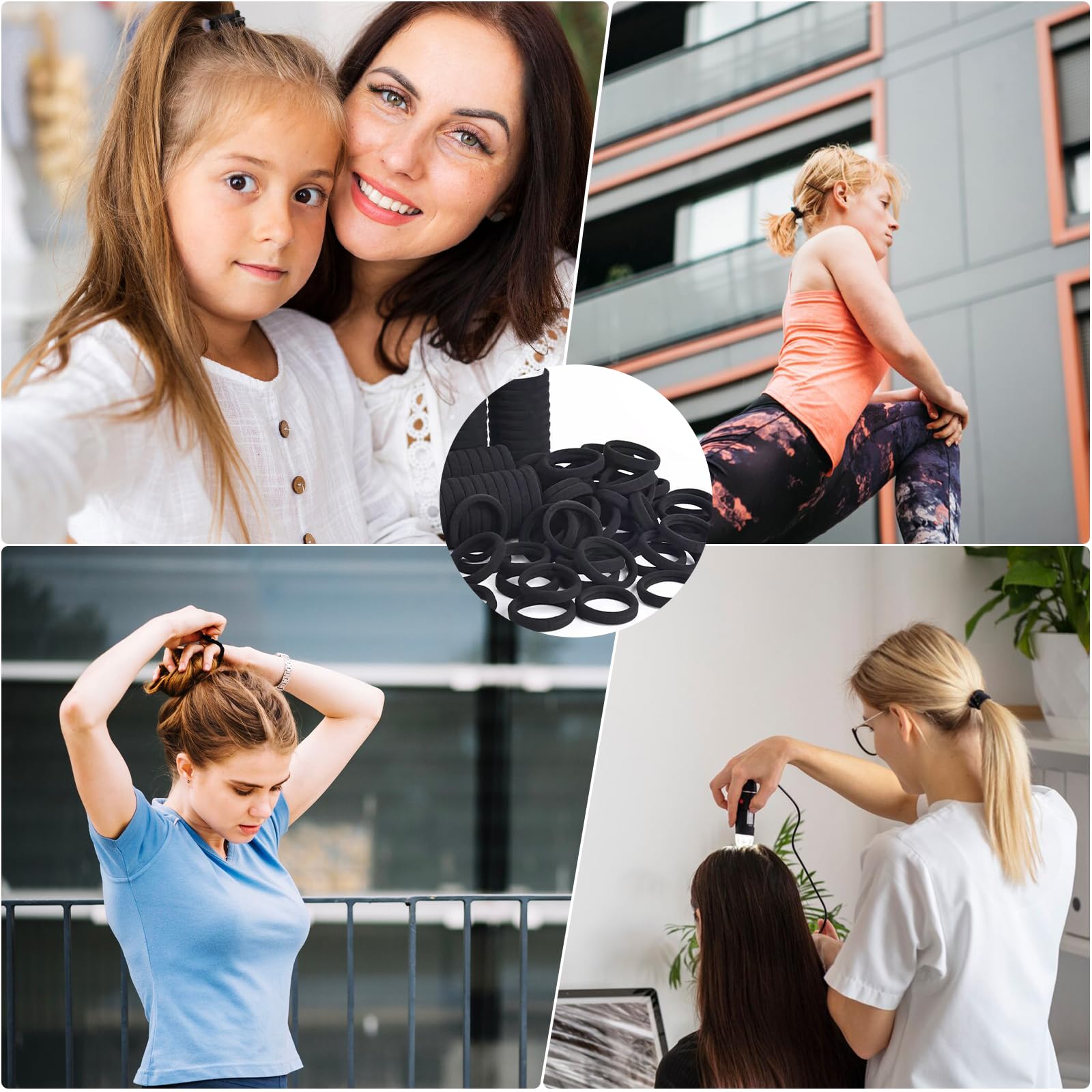 MISSJOJIAY gomas para todo tipo de cabello, apta para rizos y lisos.