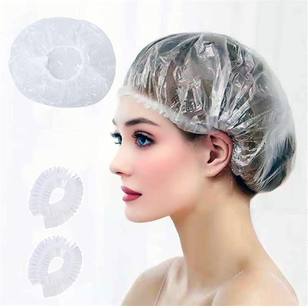 Gorra de ducha MISSJOJIAY 200pcs, resistente al agua para cuidado diario del cabello.