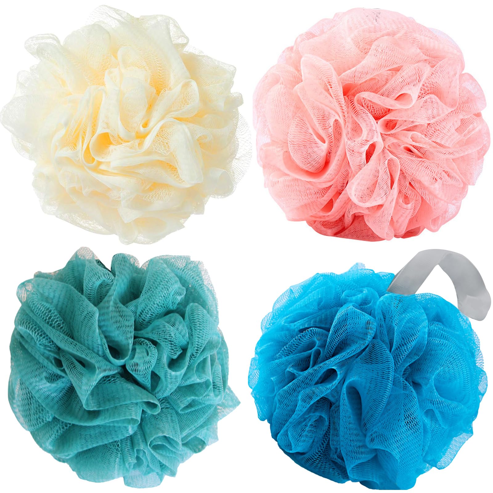 MISSJOJIAY luffa-esponja-ducha-suave para exfoliación delicada y piel suave