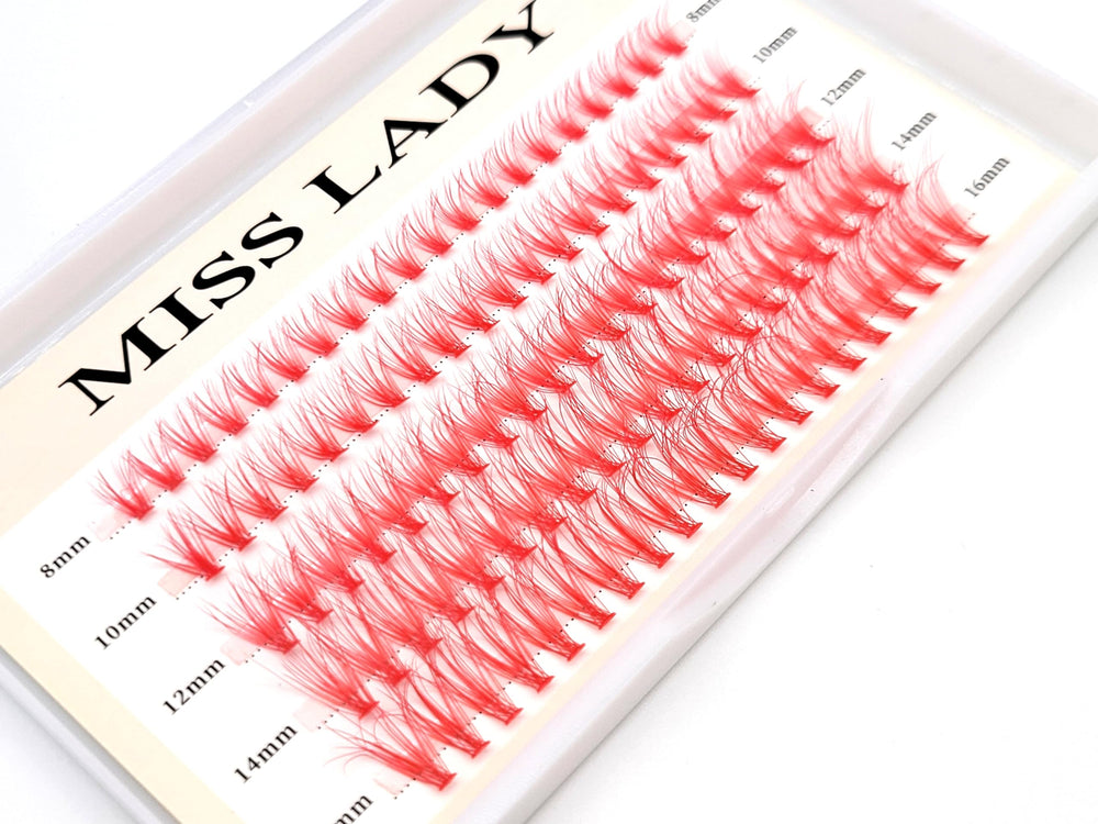 MISSLADY pestanas rojas vison sintetico, efecto 3D para look audaz diario.