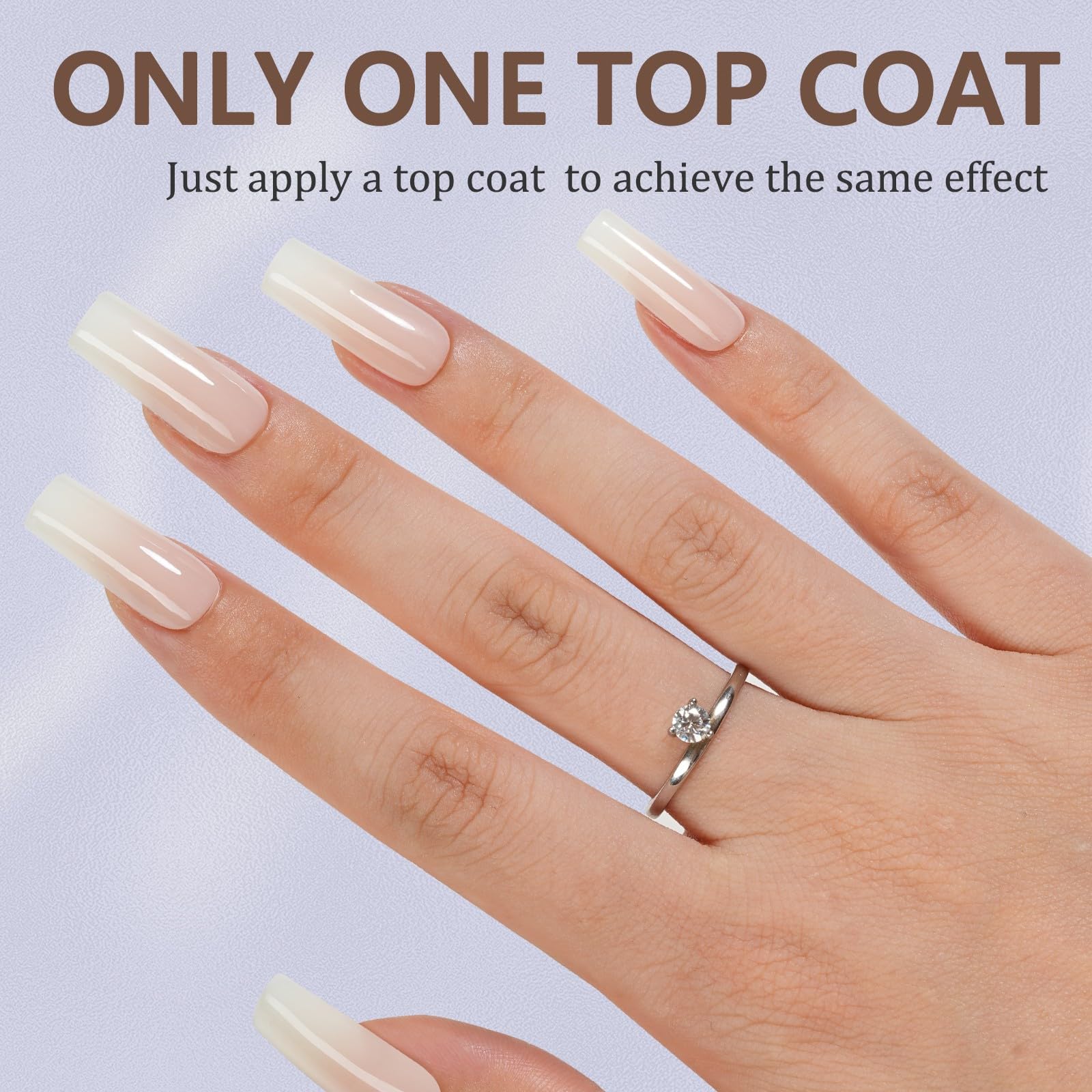 Misssix 150 Piezas Uñas Gradiente Blanco: selección de tallas para ajuste perfecto