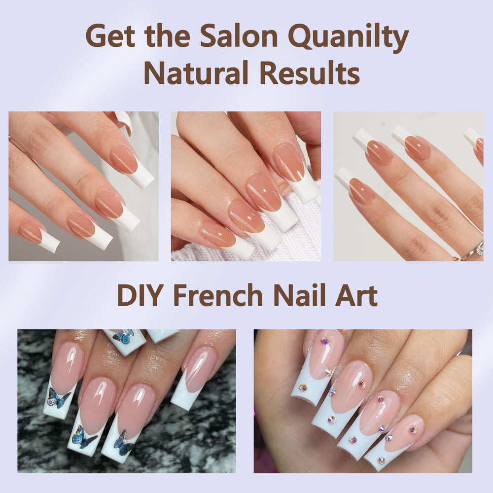 Misssix frances gel uñas muestra las 15 tallas disponibles para ajuste.
