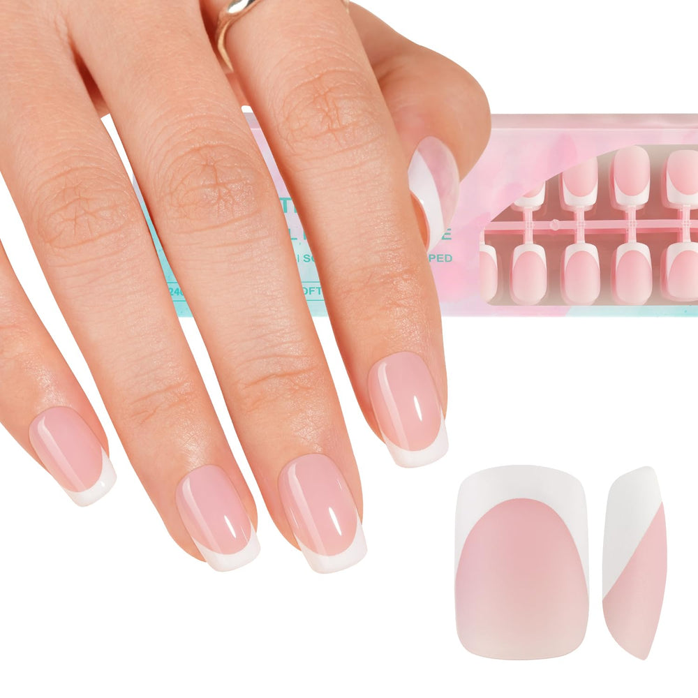 Misssix French Gel Nail Tips 150Pcs packaging for quick DIY manicure.