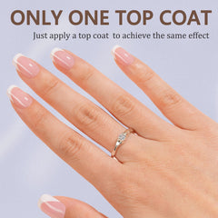 Misssix French Gel Nail Tips close-up of matte back for strong adhesion.