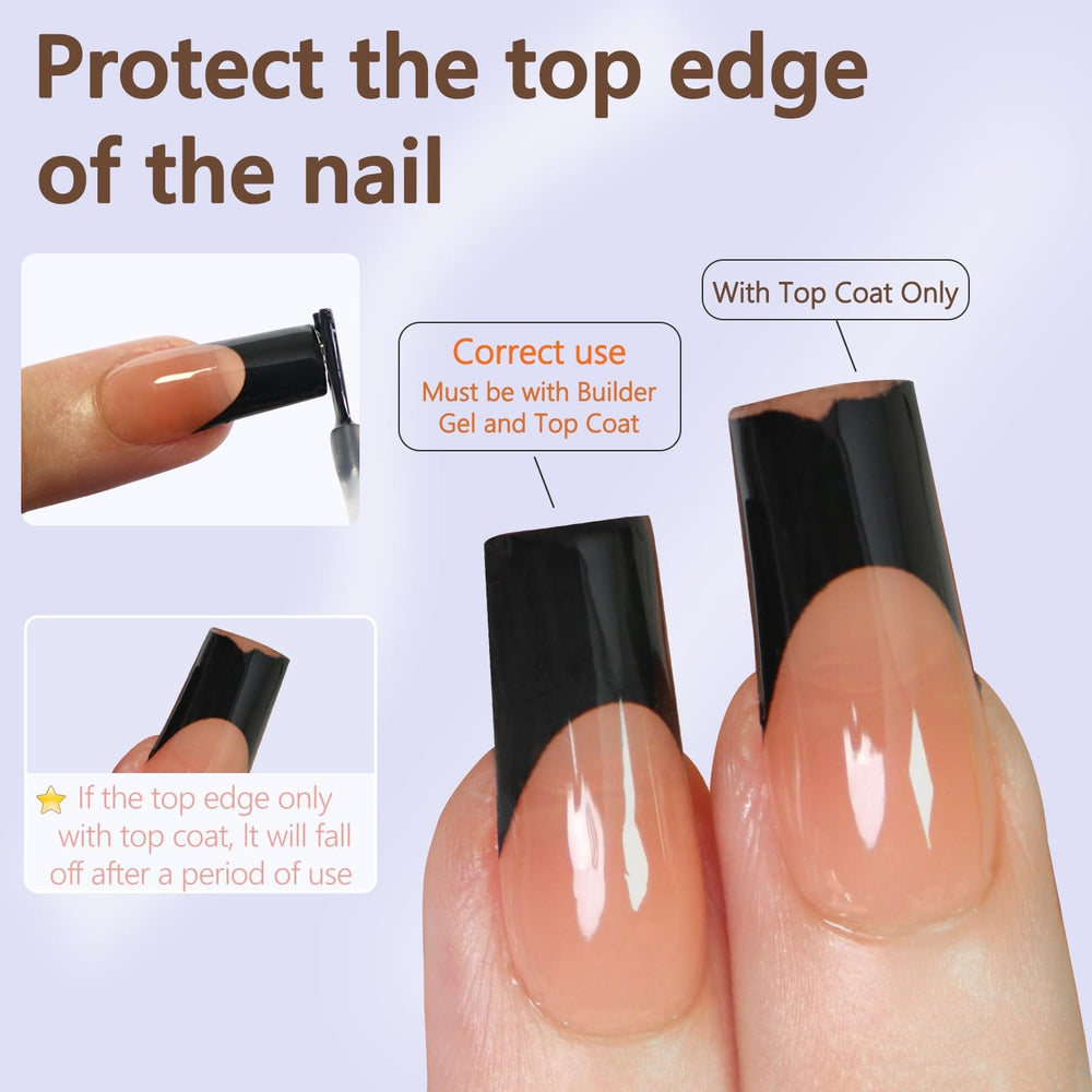 Misssix tips last up to three weeks with glue