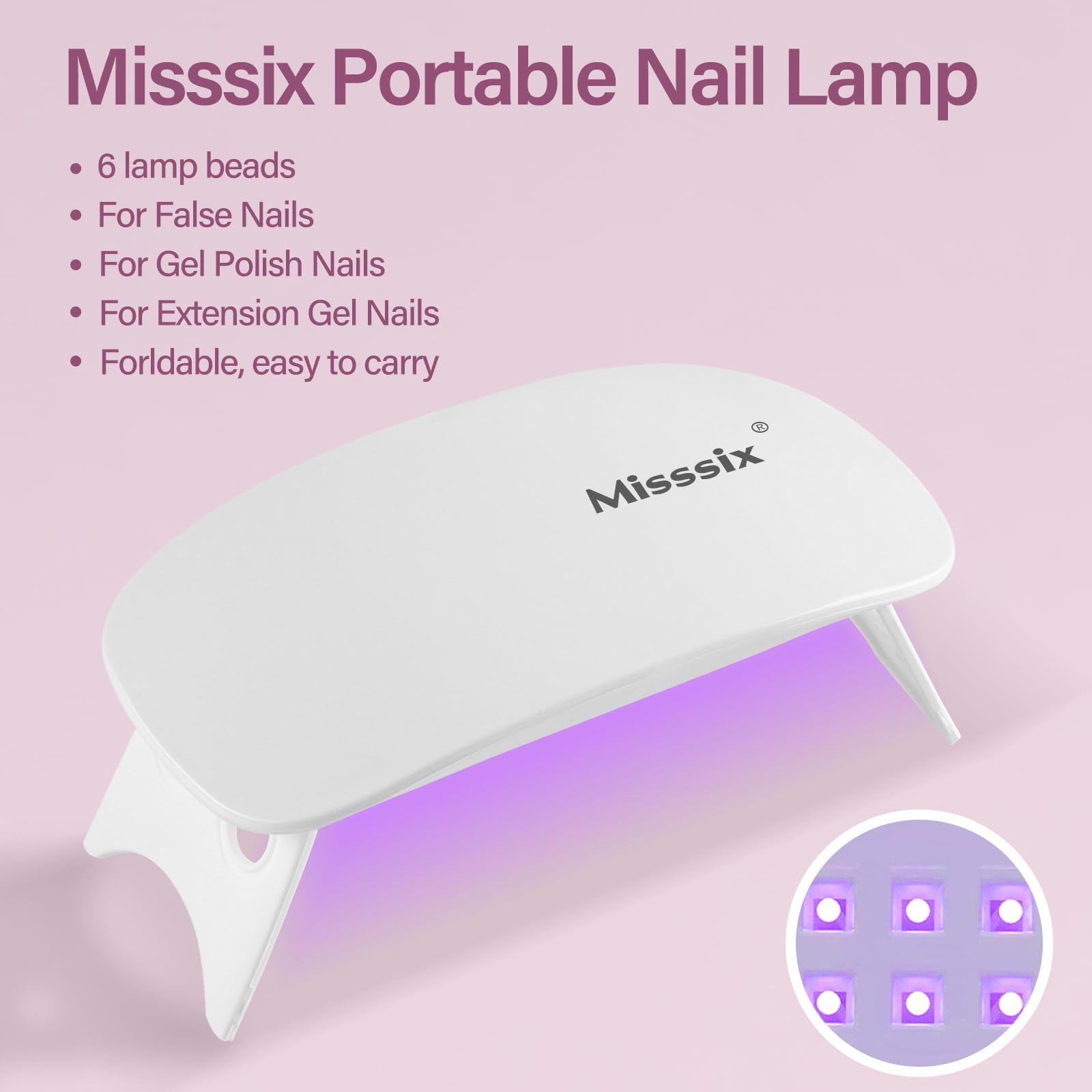 Misssix thin back edge helps tips sit comfortably.