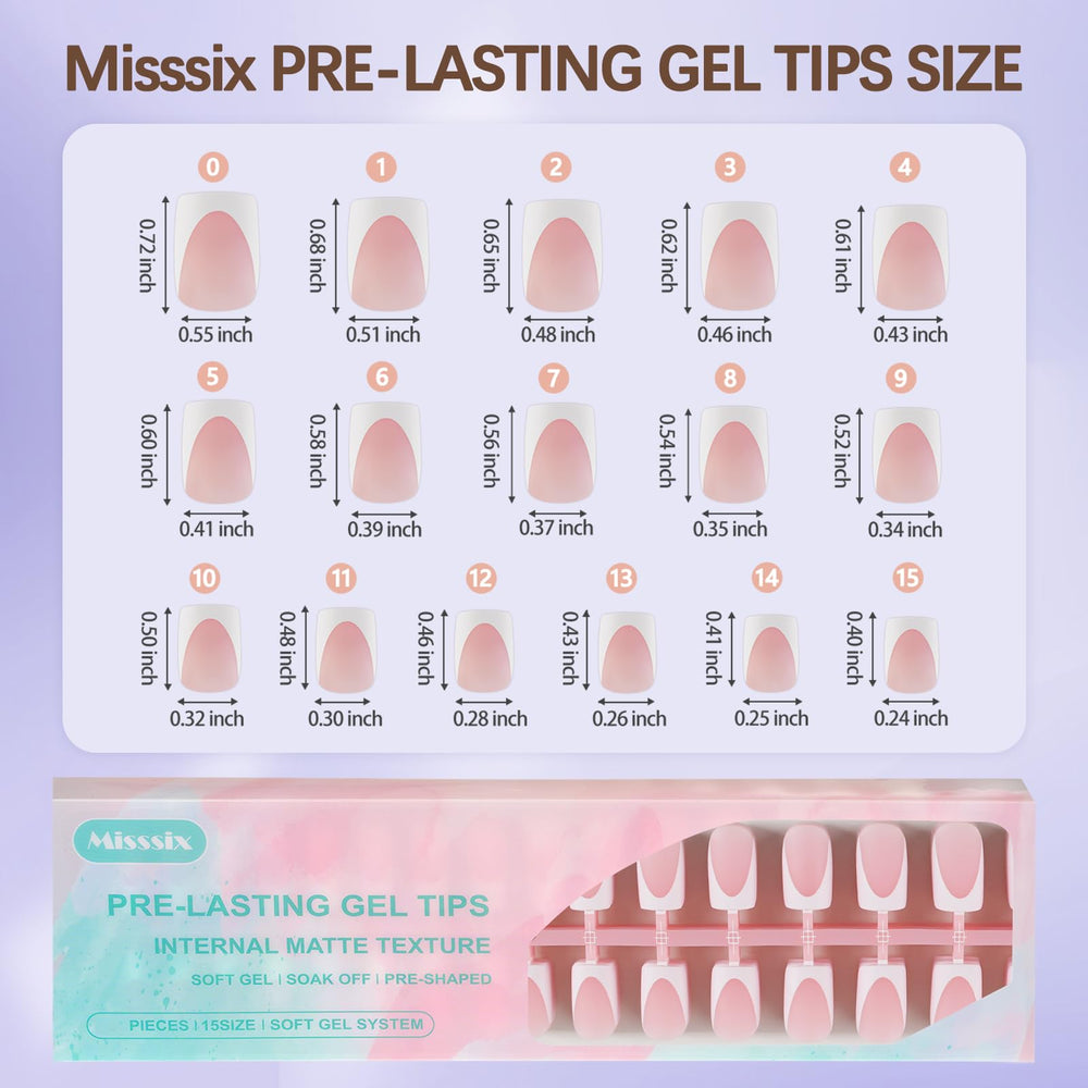 Misssix uñas de gel duraderas hasta tres semanas.