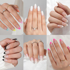 Misssix uñas postizas almendra: ajuste cómodo y estilo natural para diario.