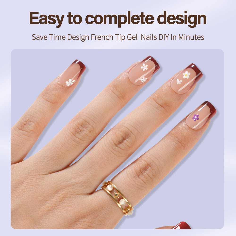 Misssix XBASICTIPS, textura mate interior que mejora la adherencia con pegamento.