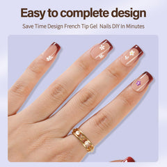 Misssix XBASICTIPS, textura mate interior que mejora la adherencia con pegamento.