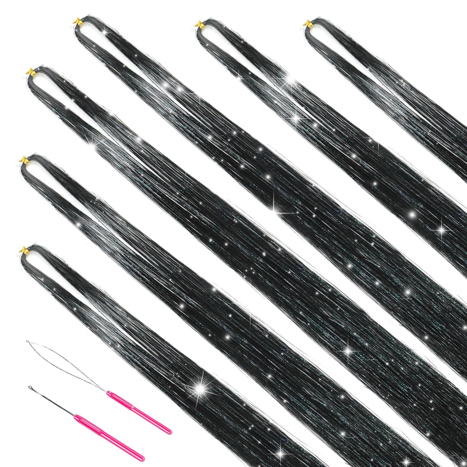 MISSUHUI anillos silicona micro para fijar las extensiones con seguridad
