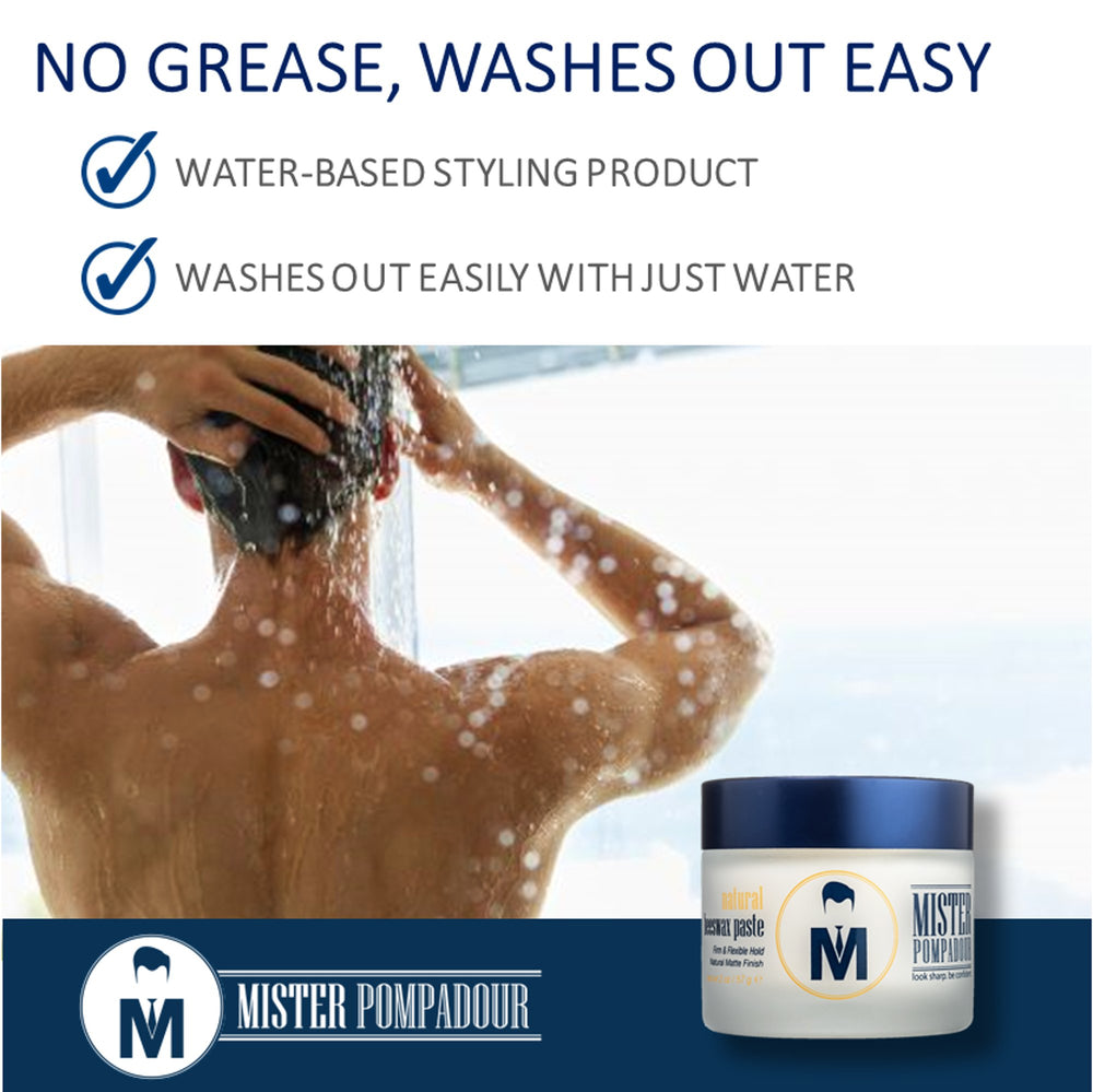 Mister Pompadour: cuidado del cabello que no reseca ni deja residuos.
