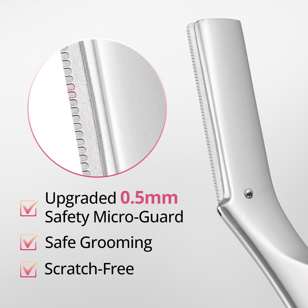 Mistfree Dermaplane Razor para rostro, uso diario suave y exfoliante.
