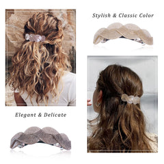 Mistofu pinzas grandes, cierre antideslizante, ideal para cabello grueso o fino.