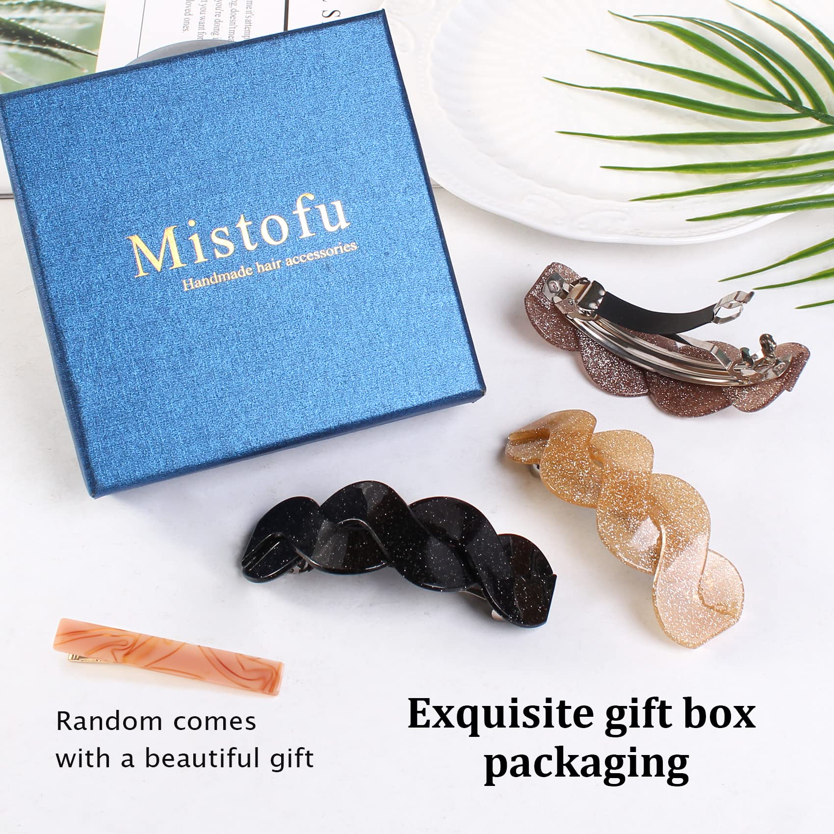 Mistofu pinzas grandes, perfectas para peinados diarios y ocasiones.