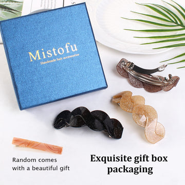 Mistofu pinzas grandes, perfectas para peinados diarios y ocasiones.