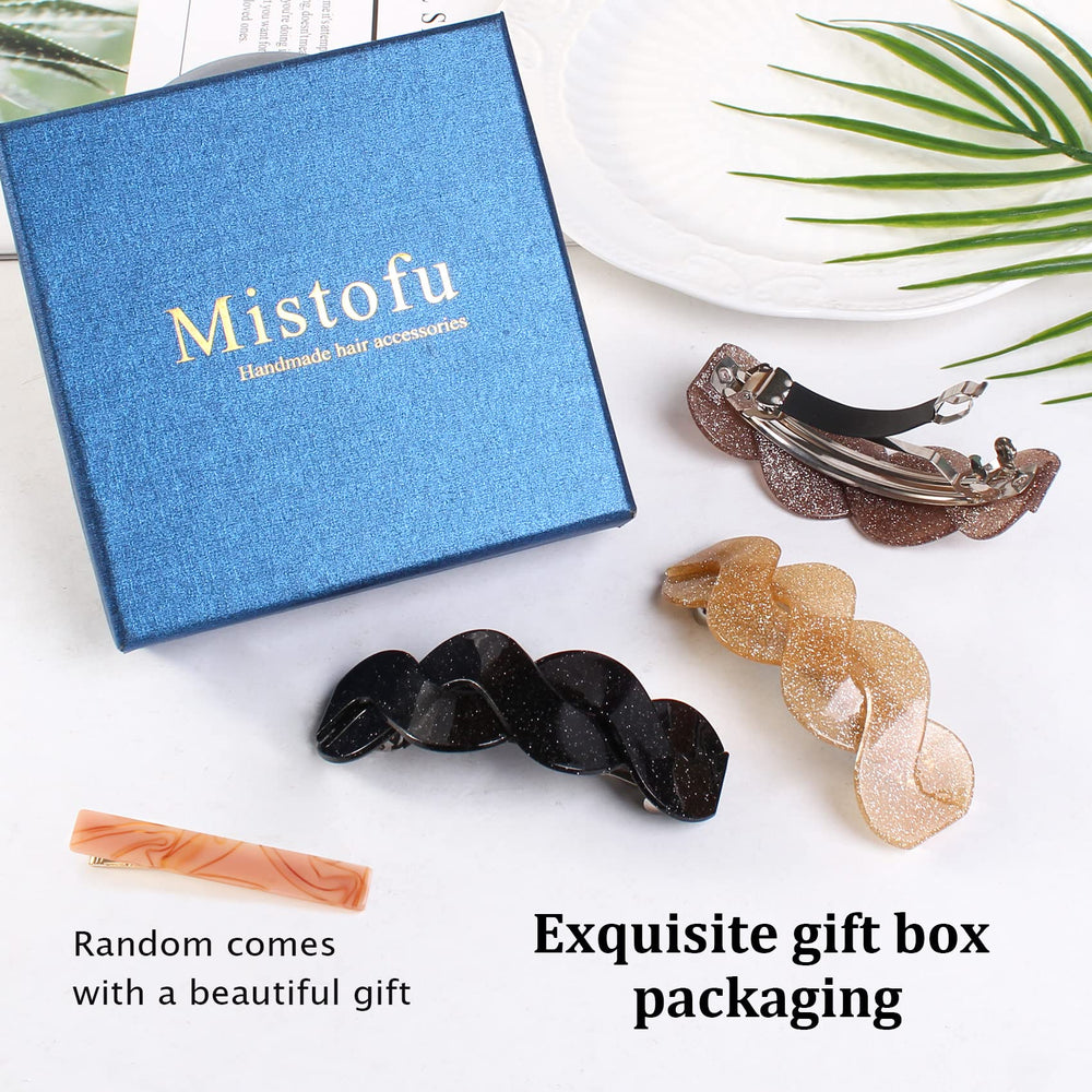 Mistofu pinzas grandes, perfectas para peinados diarios y ocasiones.