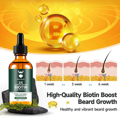 MistySprite aceite para barba Biotina, ingredientes naturales para piel y vello