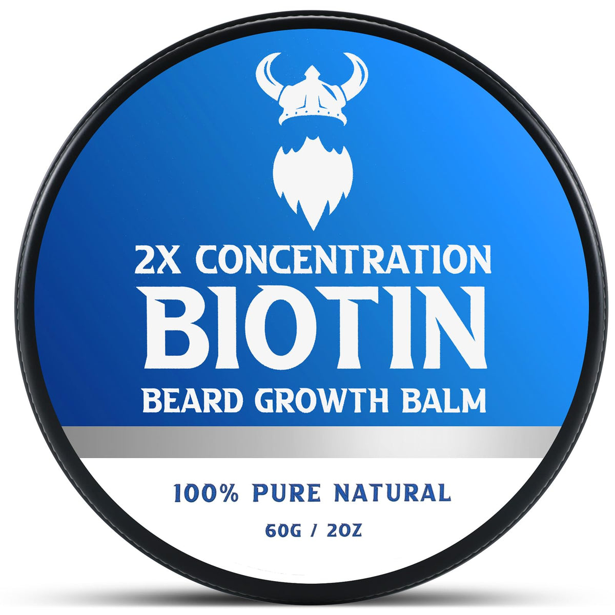 Mistysprite bálsamo para barba en lata de 60 ml para almacenamiento diario.
