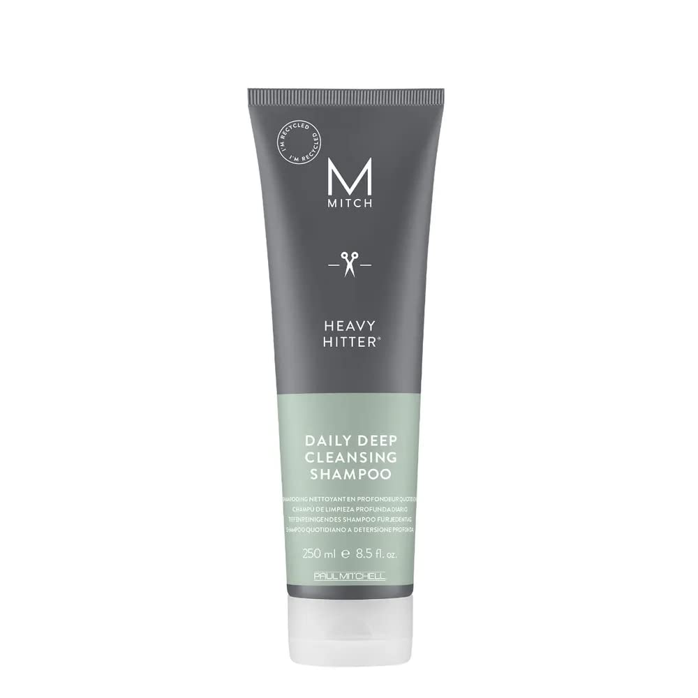 MITCH Heavy Hitter, botella-vertido, limpieza profunda para cabello.